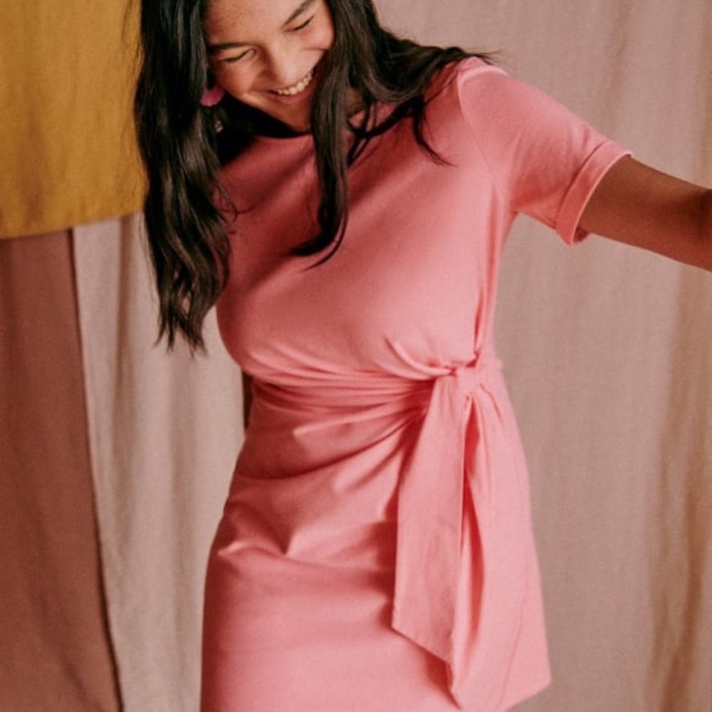 Sezane Pink Mini Dress